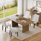 Welzona Upholstered Dining Chairs Set of 4, 19 Inches Wide Button Tufted by WelzonaDirect