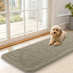 OLANLY Dog Door Mat for Muddy Paws 47x17, Super Absorbent Chenille Mud Mat | by OLANLY