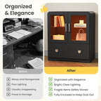 RoyalCraft Black Display Cabinet - Image 6