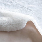 ORINOVA White Fluffy Round Rug 5ft - Image 8