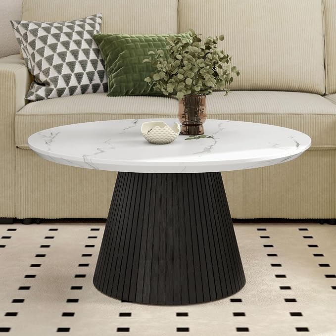 Furniture of America Coraly Modern 36-inch Round Coffee Table - Image 3
