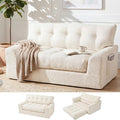 MONVANE 55.5" Convertible Loveseat Sofa, 2-in-1 Boneless Sleeper Sofa Bed Futon by MONVANE