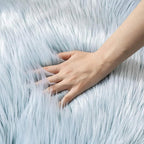 Ashler Faux Fur Rug, Fluffy Shaggy Area Rug Ultra Soft 6 x 9 Feet Rectangle Fur - Image 4