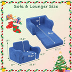 MOMCAYWEX Kids Sofa, 2-in-1 Flip-Out Foam Couch - Image 3