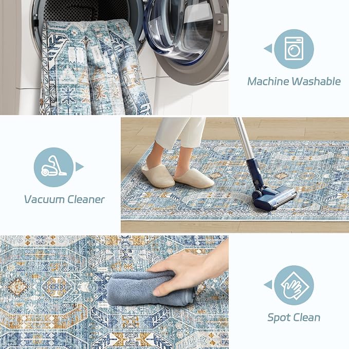 Madane Kitchen Runner 2'6''x8' Soft Rug Runners - Image 5