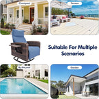 ZZW Outdoor Recliner Chair, Wicker Patio Recliners - Image 8