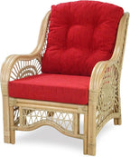 Malibu Lounge Living Accent Armchair Natural Rattan Wicker Handmade Design - Image 4