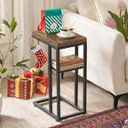 HOOBRO Foldable End Table, C Shaped Side Table - Image 5