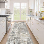 LOONGRUG Runner Rug 3x10 Washable Non-Slip Kitchen Neutral Modern Rug | by LOONGRUG