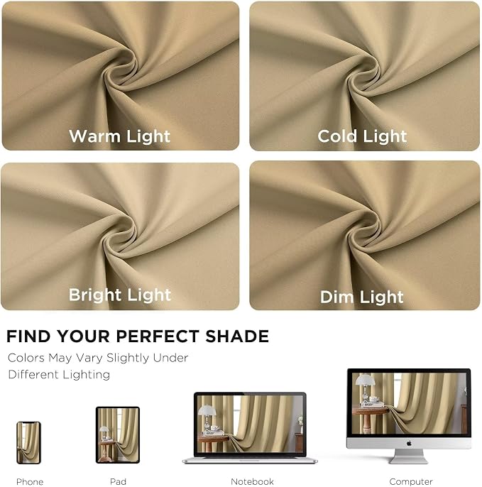 Joydeco 72 Inch Blackout Curtains - Image 4