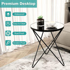 HLR Modern Round Side Table, End Table - Image 6