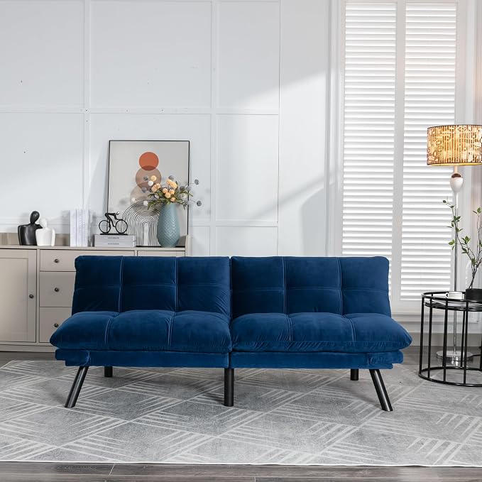 GDFStudio Hayezc Loveseat Sofa, Convertible Sofa Bed, 2-in-1 Folding Modern by GDFStudio