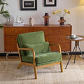 VINGLI Chenille Mid-Century Modern Accent Chair, Cute Reading Arm Chair by VINGLI