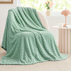 BEDELITE Mint Green Throw Blanket by BEDELITE