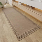 RESARE Waffle Bathroom Runner Rugs, Non Slip Boho Bath Mat 24"x72" Brown | Long by Resare