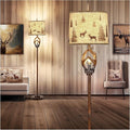 Scenekoy Rustic Farmhouse Antlers Floor Lamp by SCENEKOY