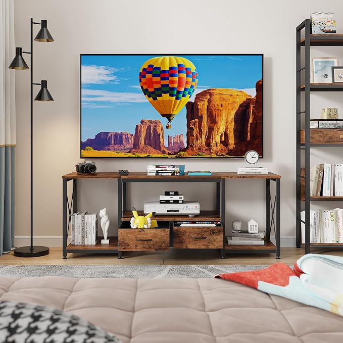 GYIIYUO TV Stand with Fabric Drawers - Image 8