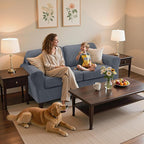 SUBRTEX 5 Piece Stretch Loveseat Slipcover, Couch Cover - Image 2