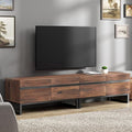 WAMPAT Modern TV Stand for 50-75 Inch TVs, Wood Entertainment Center by WAMPAT