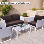 8PCS Patio Cushion Covers.Patio Furniture Couch SeatSlipcovers | Washable - Image 4
