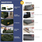 MAXYOYO 8" Folding Sofa Bed, Fold Out Chair Bed Sleeper Chair, Convertible - Image 7