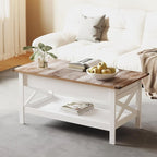 Lift Top Coffee Table with Storage, Small Coffee Table with Hidden Compartment - Image 8
