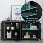 Scurrty 62'' Coffee Bar Cabinet Kitchen - Image 8