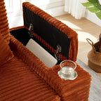KEIKI Corduroy Storage Armrest Sofa, Single Versatile Seat - Image 7