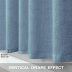 Light Blue Curtains 38 Inch Wide - Image 8