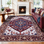 SERISSA 6x9 Washable Non Slip Boho Area Rug by SERISSAHomeDecorCollection
