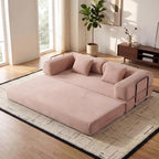 ZEIINPA Convertible Folding Couch Bed, Comfy Corduroy Sleeper Floor Sofa Bed by ZEIINPA