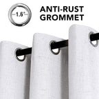 H.VERSAILTEX Linen Curtains 100% Blackout Curtains - Image 3