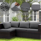 14PCS Patio Cushion Covers, Patio Furniture Couch Seat Slipcovers | Washable - Image 3