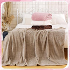 Newwiee 4 Pcs Flanne Fleece Throw Blanket - Image 5