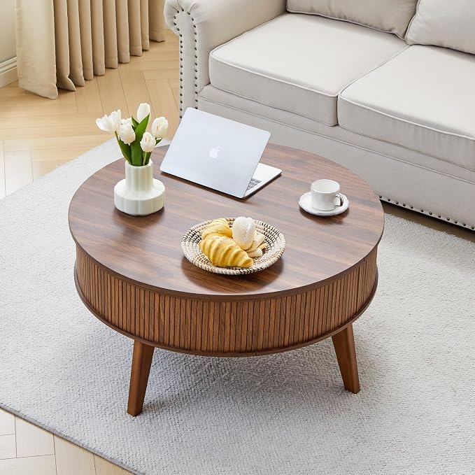 Round Lift Top Coffee Table - Image 9