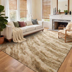 Area Rugs for Living Room, Tie-Dyed 4x6 Feet Soft Fluffy Shagg Plush Rug High by Cuzwlovita