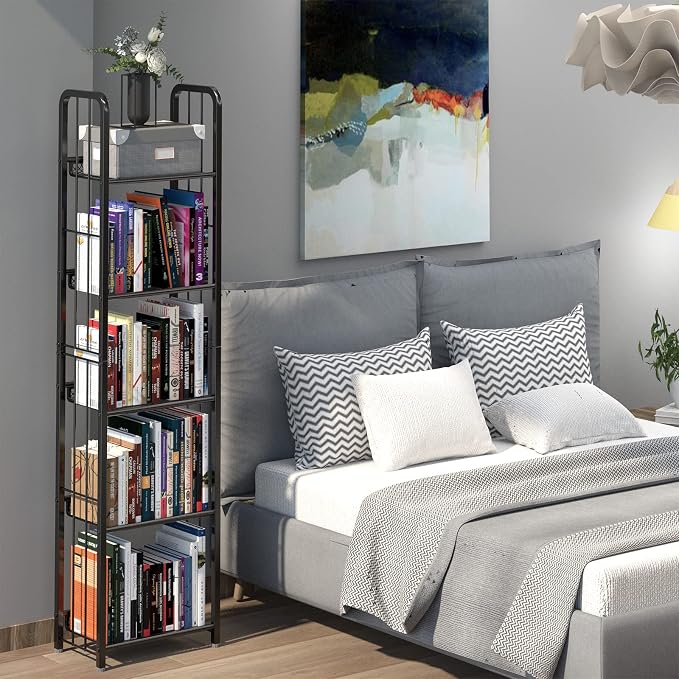 Bookshelf Storage Shelf Bookcase Freestanding Storage Stand - Image 6