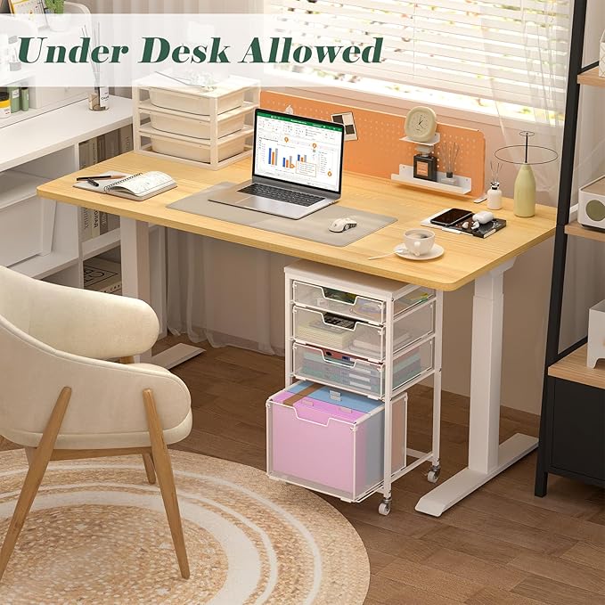 Sbanmao 4 Drawer Rolling File Cart - Image 6
