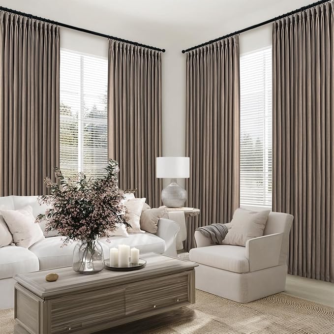 Pinch Pleated 94 Inch Curtains 2 Panels - Image 7