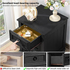 Joaxswe Farmhouse Night Stand Set of 2, Dresser - Image 6