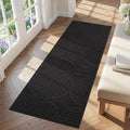 Findosom Washable Runner Rug 2x6, Geometric High-Low Textured Non Slip Hallway by Findosom