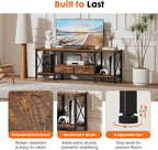 DUMOS 63” TV Stand with Power Outlets, Entertainment Center - Image 6