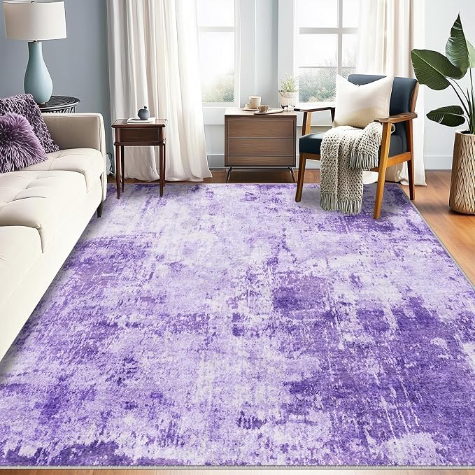 RELEANY Washable 6'x9' Abstract Area Rug by RELEANY