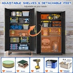 GAIOUS 75.2" Tall Metal Storage Cabinet - Image 5