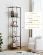 Display Shelf with RGBW Light, Color Changing Curio Cabinet Floor Lamp with - Image 2