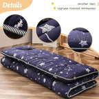 MAXYOYO Navy Star Futon Mattress Japanese Floor Mattress Tatami Floor Mat - Image 4