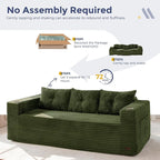 MAXYOYO 79" Oversized Boneless Loveseat Sofa Couch - Image 6