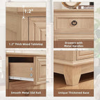 Joaxswe Farmhouse 5 Drawer Dresser - Image 7