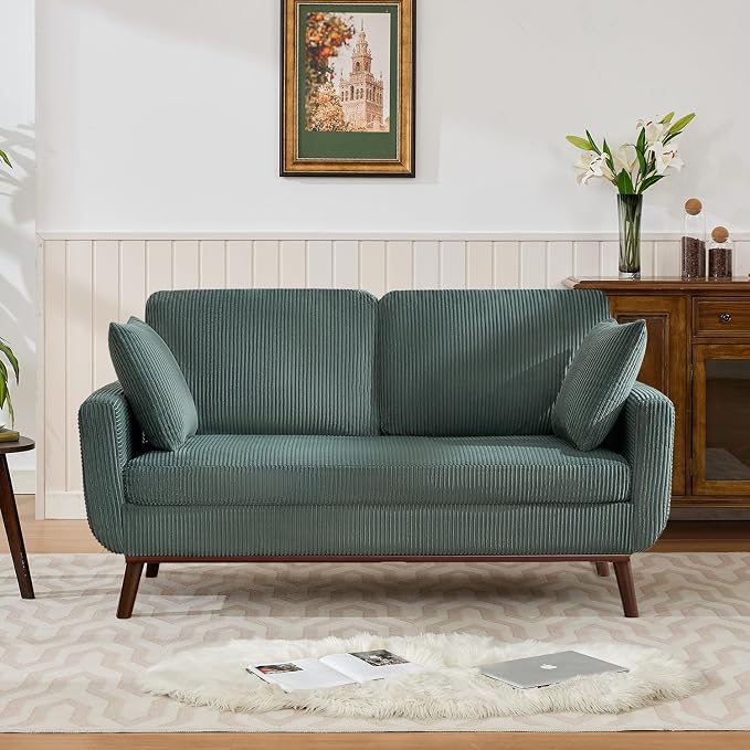 Kingfun 65" Corduroy Love Seat by KINGFUN-Anexcitingoption