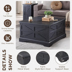 JXQTLINGMU 36" Lift Top Coffee Table - Image 5